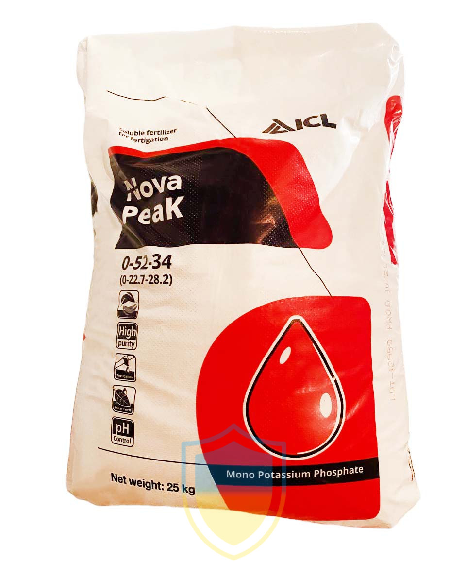 Монокалій фосфат Нова Пік (Nova Peak) MKP 0-52-34, 25 кг, мінеральне добриво, ICL, Ізраїль